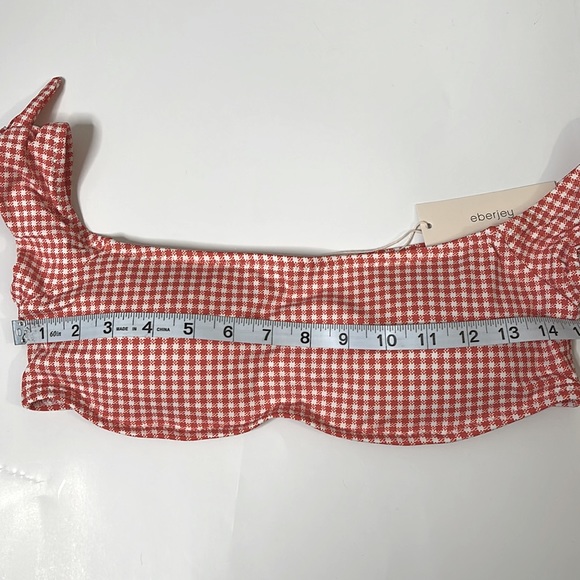 Eberjey Betty Delilah Swim Top. Checkered red/white. Perfect w/daisy dukes. New - Picture 12 of 12
